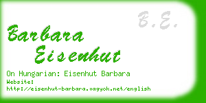 barbara eisenhut business card